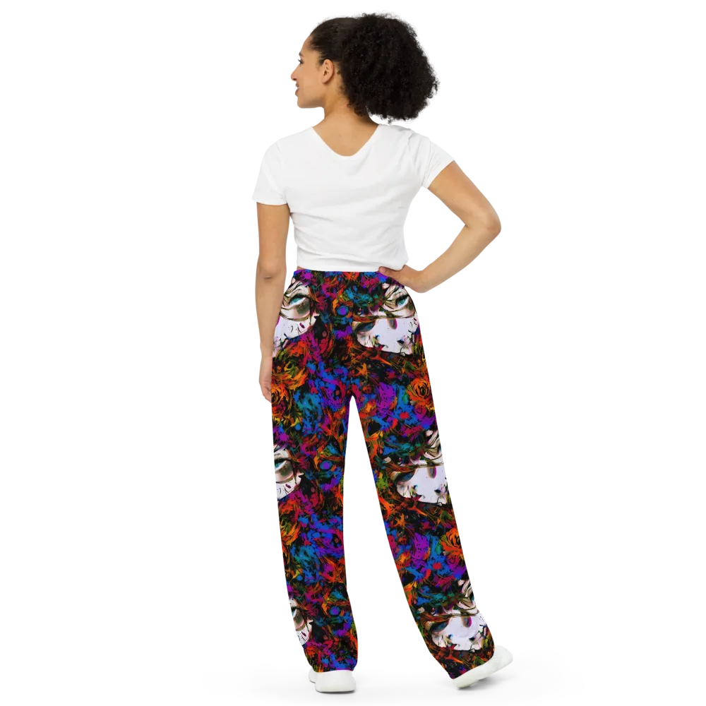 Sultry Smoke on Wide-Leg Pants — Back