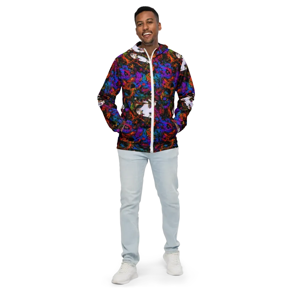 Sultry Smoke on Men's Windbreaker — Front