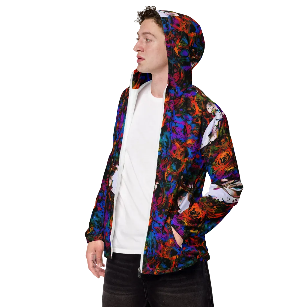 Sultry Smoke on Men's Windbreaker — Left Front