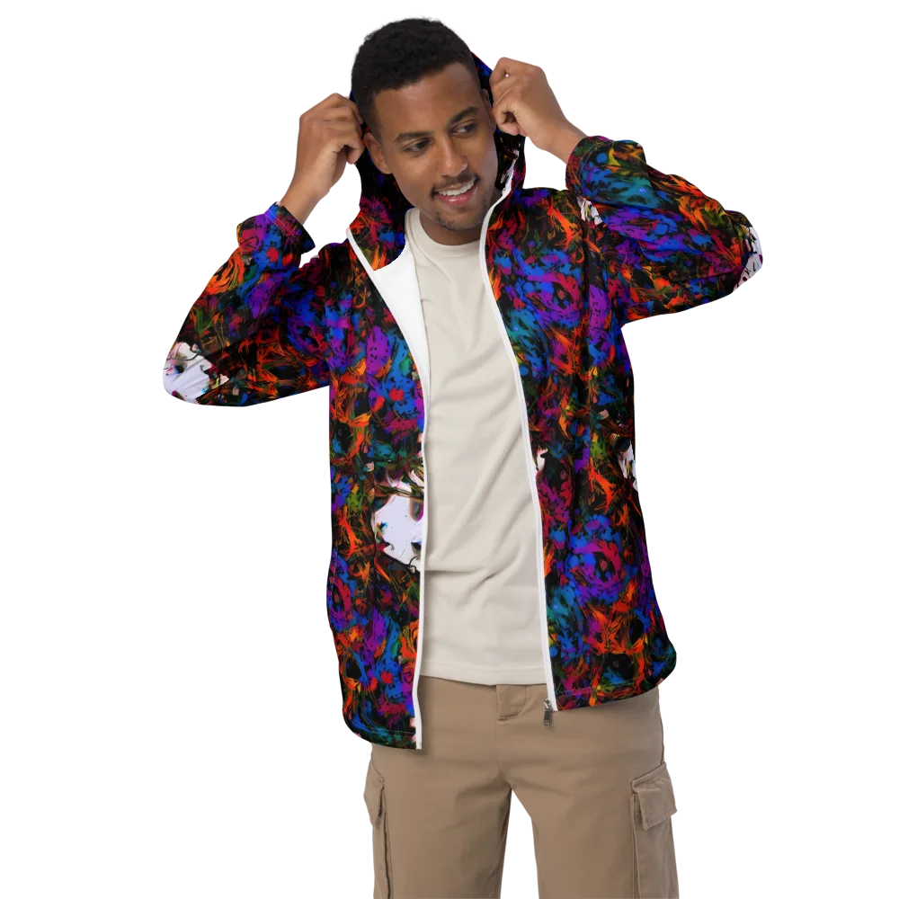 Sultry Smoke on Men's Windbreaker — Front