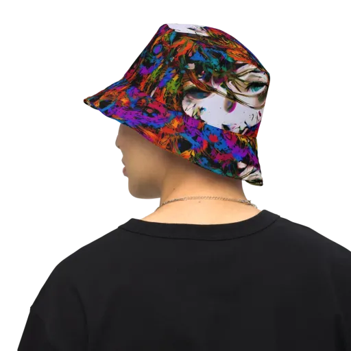 Sultry Smoke on a Reversible Bucket Hat