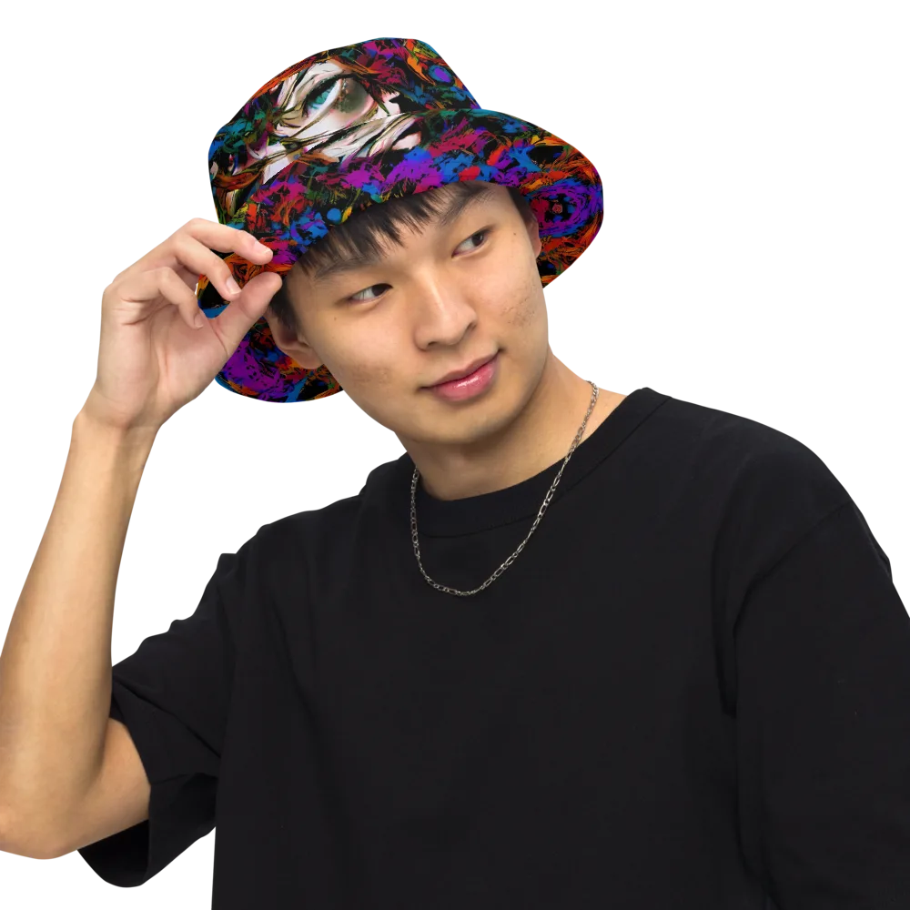 Sultry Smoke on Reversible Bucket Hat — Front Inside
