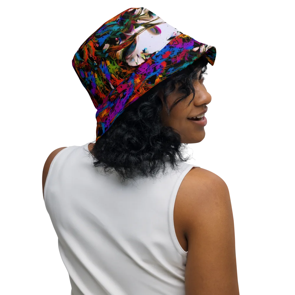 Sultry Smoke on Reversible Bucket Hat — Right Outside