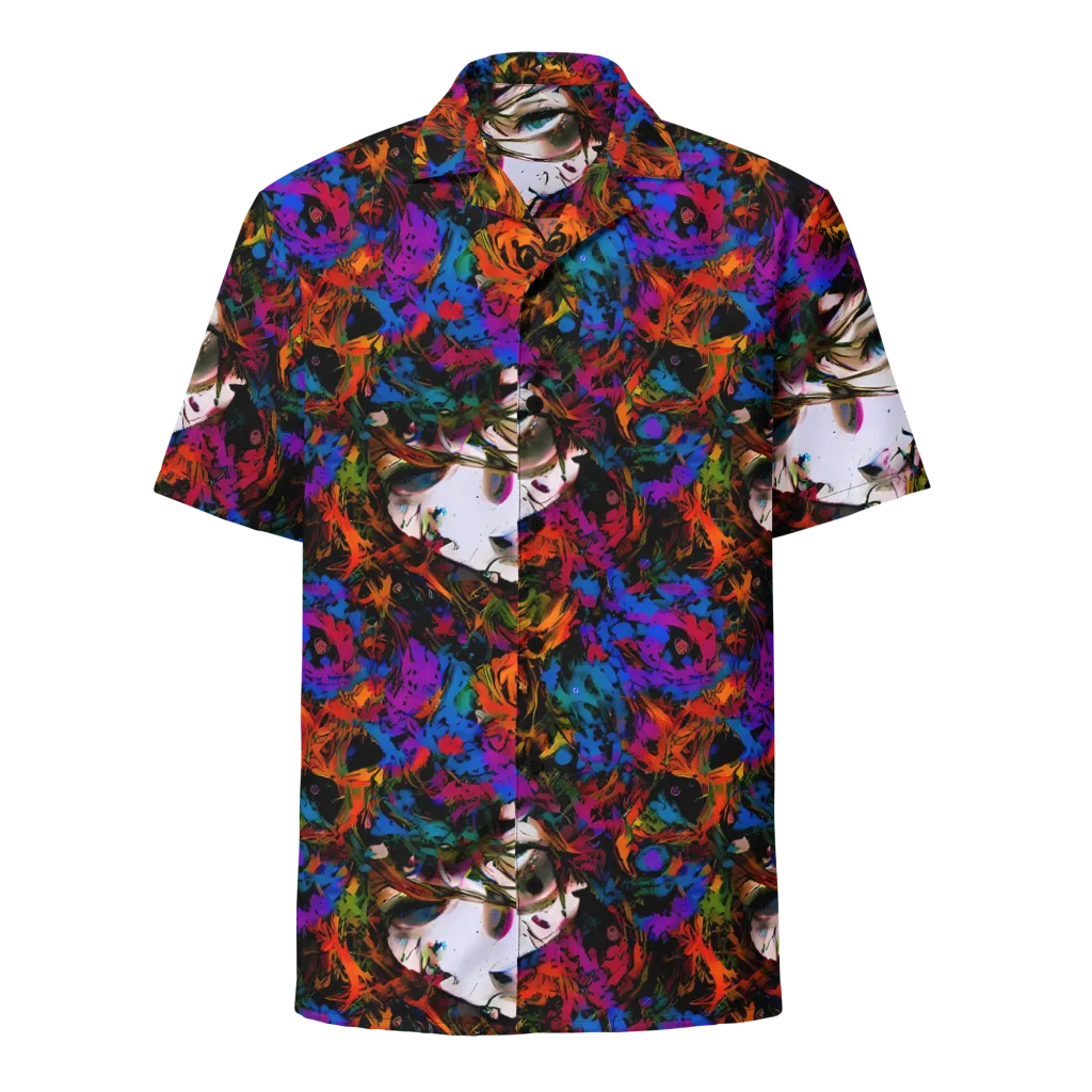 Sultry Smoke on Button Shirt — Front