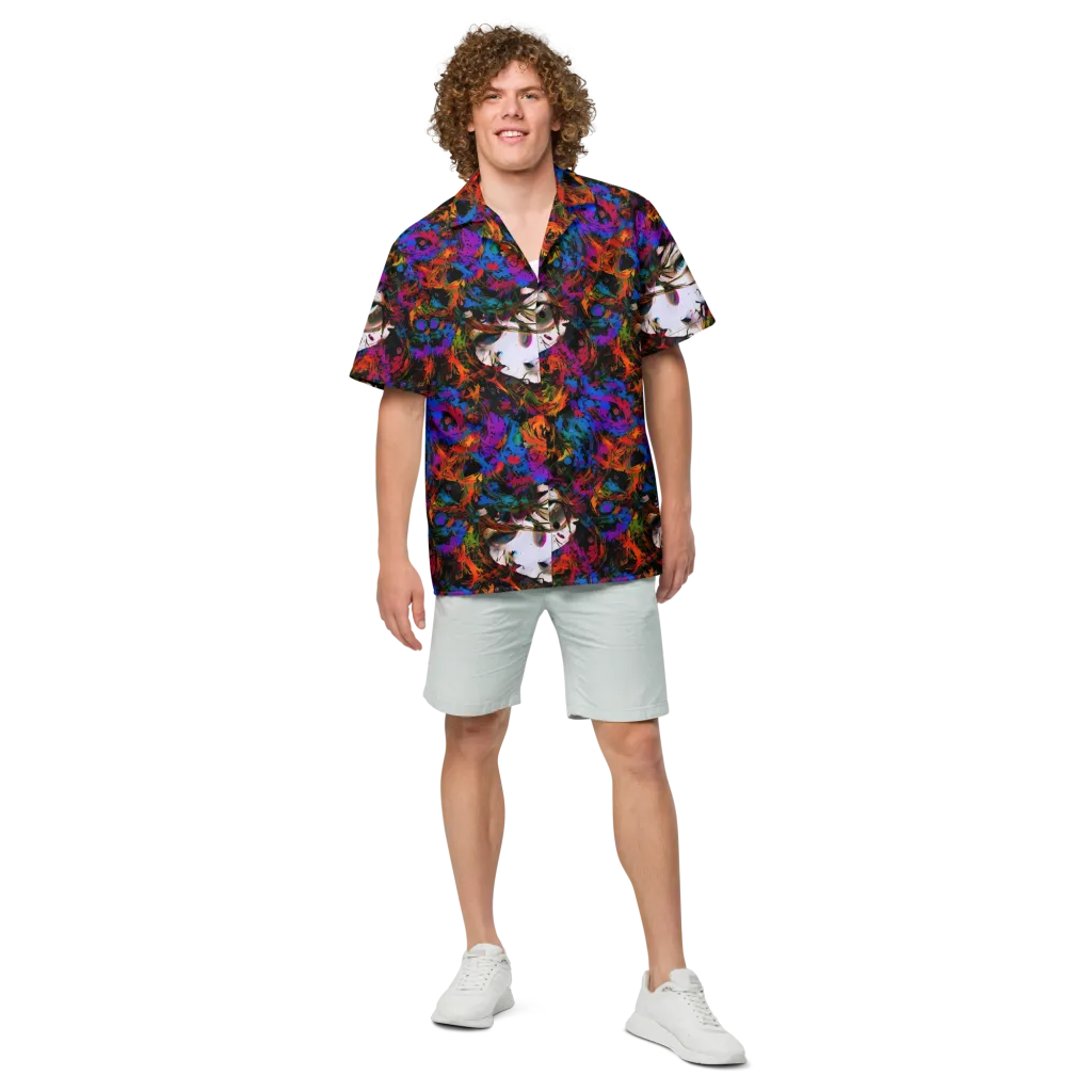 Sultry Smoke on Button Shirt — Front