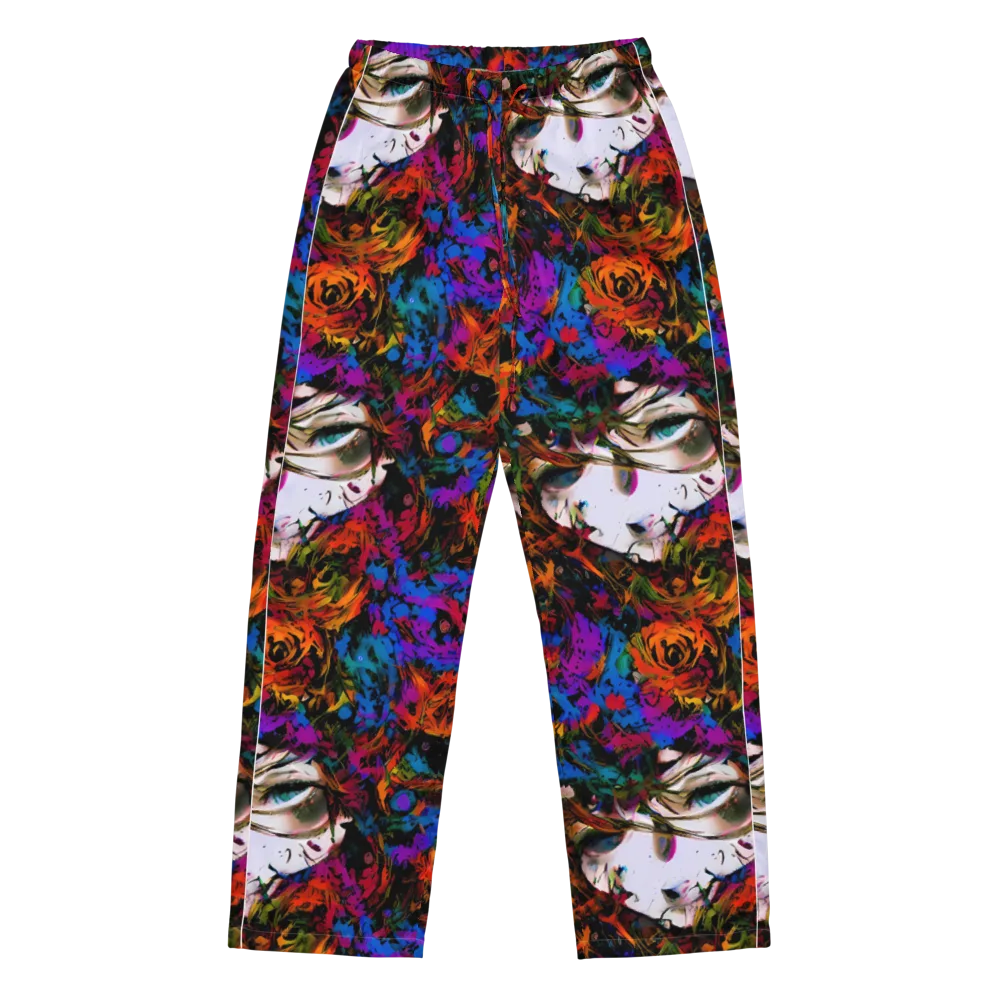 Sultry Smoke on Women's Pajama Pants — Front