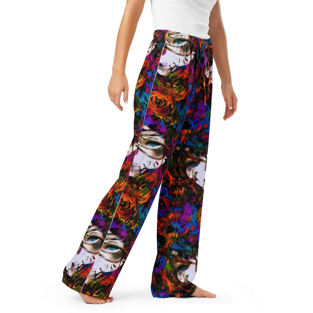 Sultry Smoke on Women's Pajama Pants — Right Front