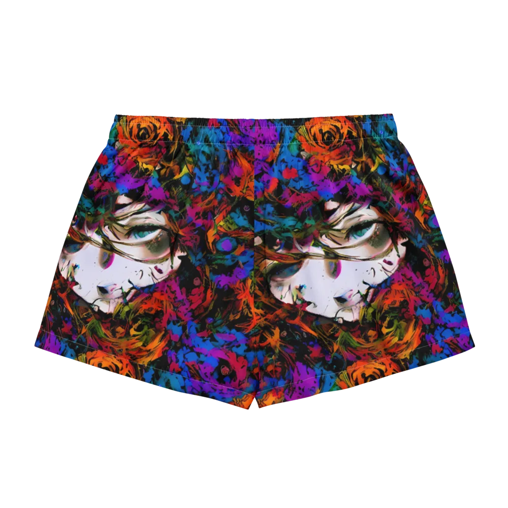 Sultry Smoke on Women's Pajama Shorts — Back