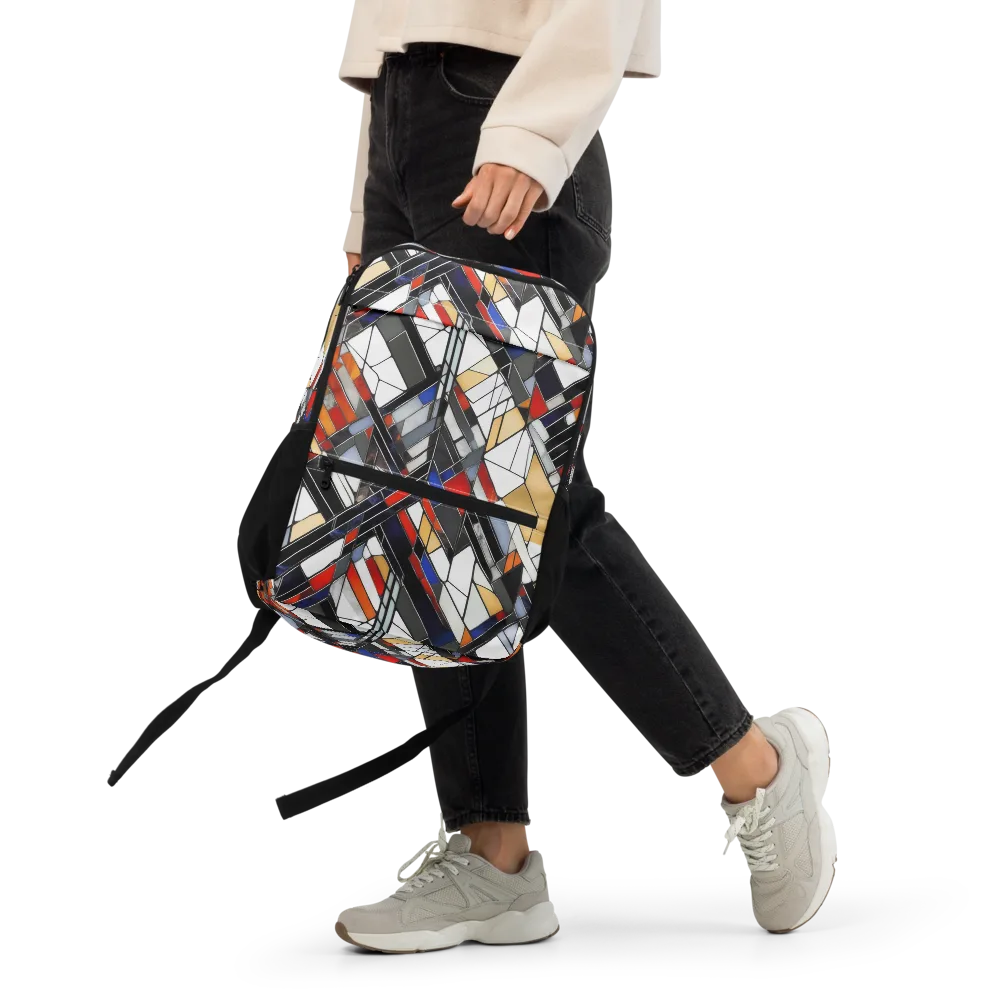 Stained Geometry on Utility Backpack — Front