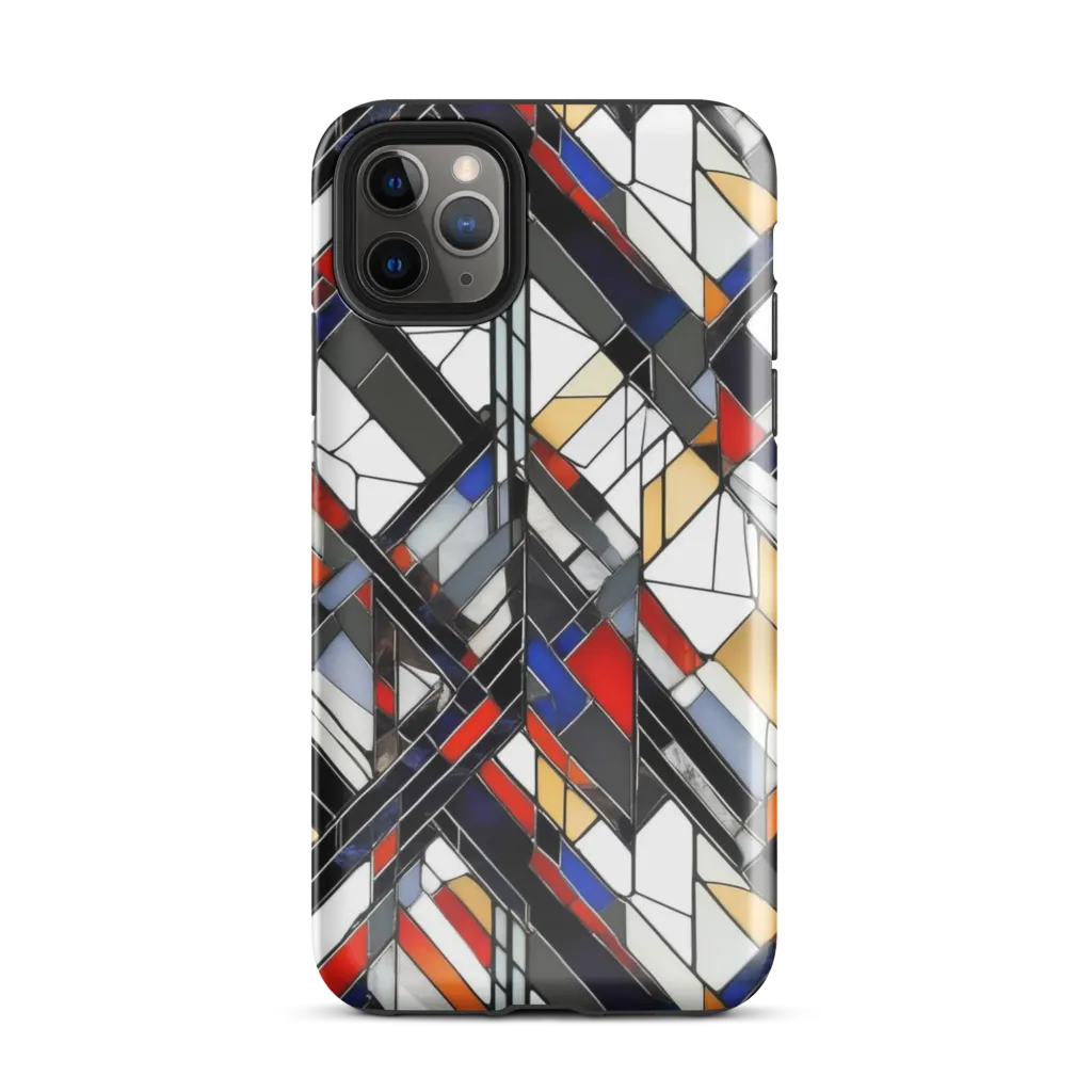 Stained Geometry on Tough Case for iPhone® — Front