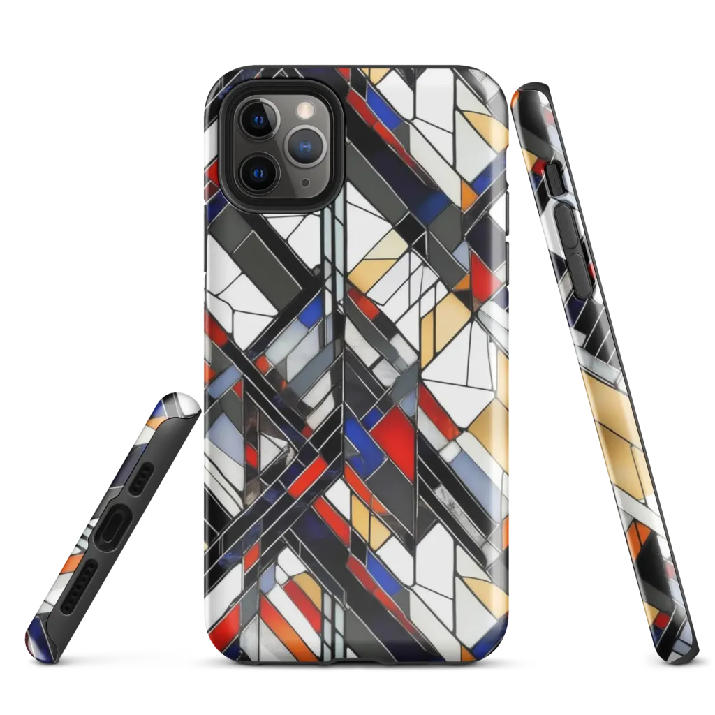 Stained Geometry on Tough Case for iPhone® — Front