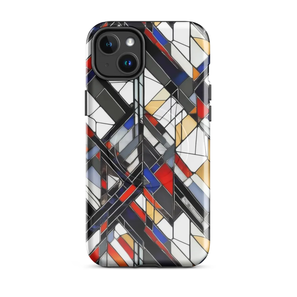 Stained Geometry on MagSafe Tough Case for iPhone® — Front