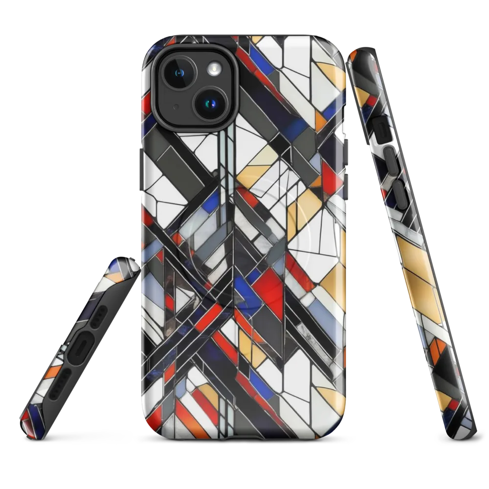 Stained Geometry on MagSafe Tough Case for iPhone® — Front