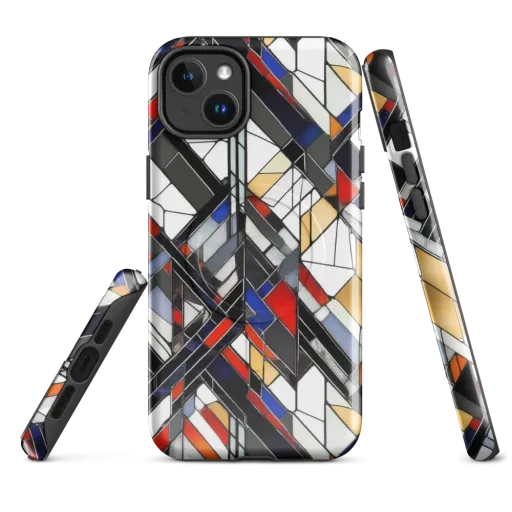Stained Geometry on a MagSafe Tough Case for iPhone®