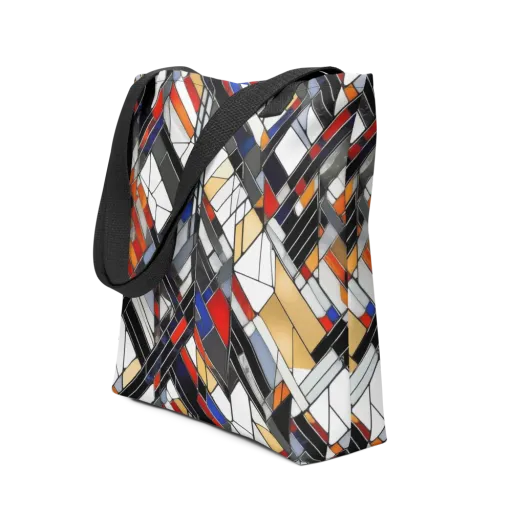 Stained Geometry on a Tote Bag