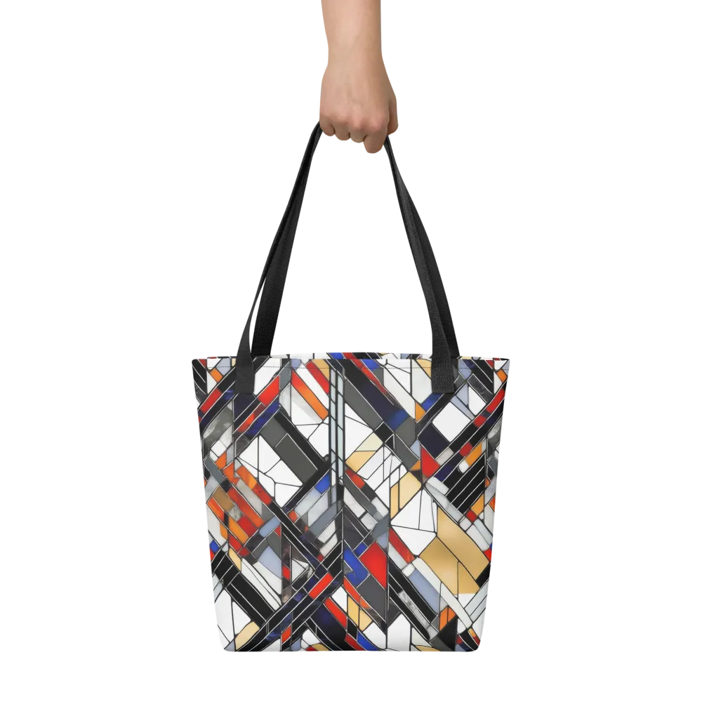 Stained Geometry on Tote Bag — Front