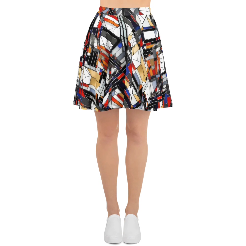 Stained Geometry on Skater Skirt — Front