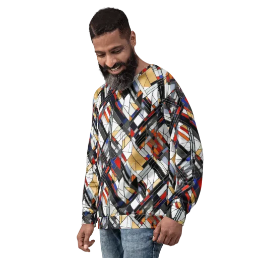 Stained Geometry on a Sweatshirt
