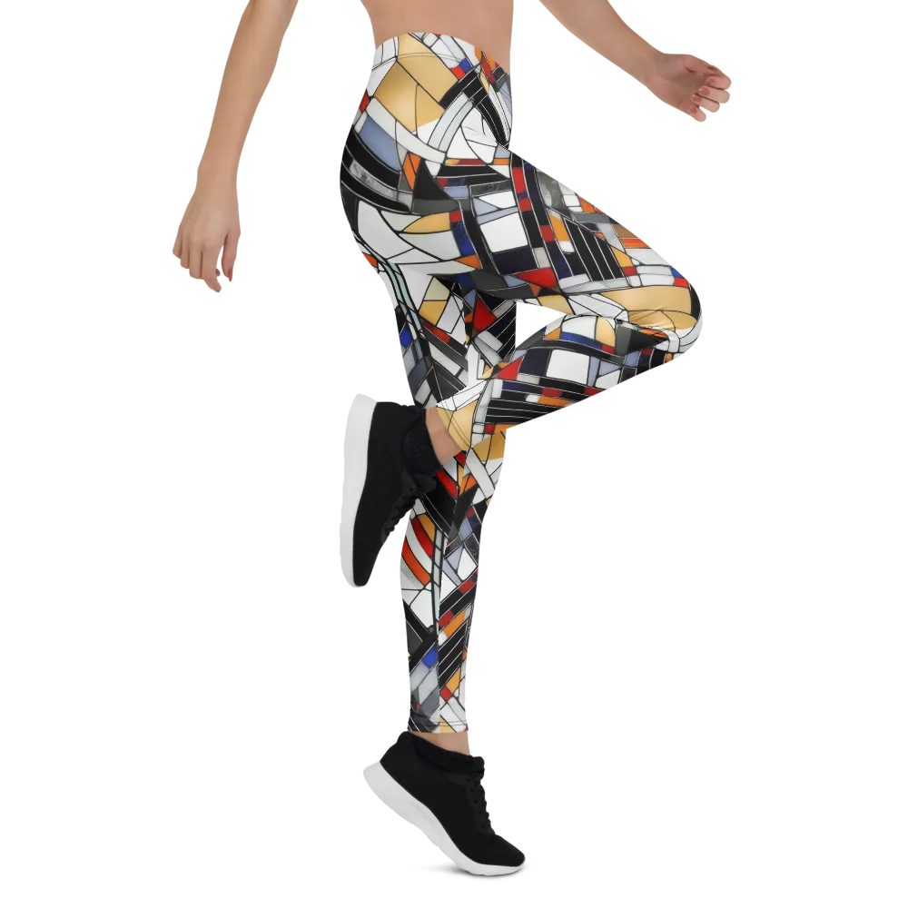 Stained Geometry on Leggings — Right