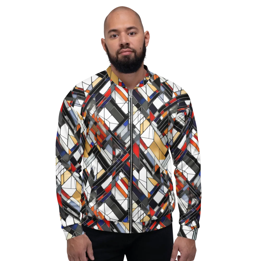 Stained Geometry on Bomber Jacket — Front