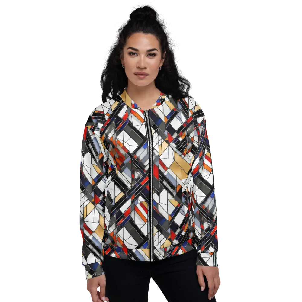 Stained Geometry on Bomber Jacket — Front