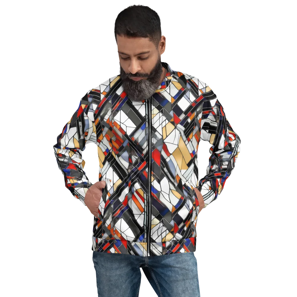 Stained Geometry on Bomber Jacket — Front