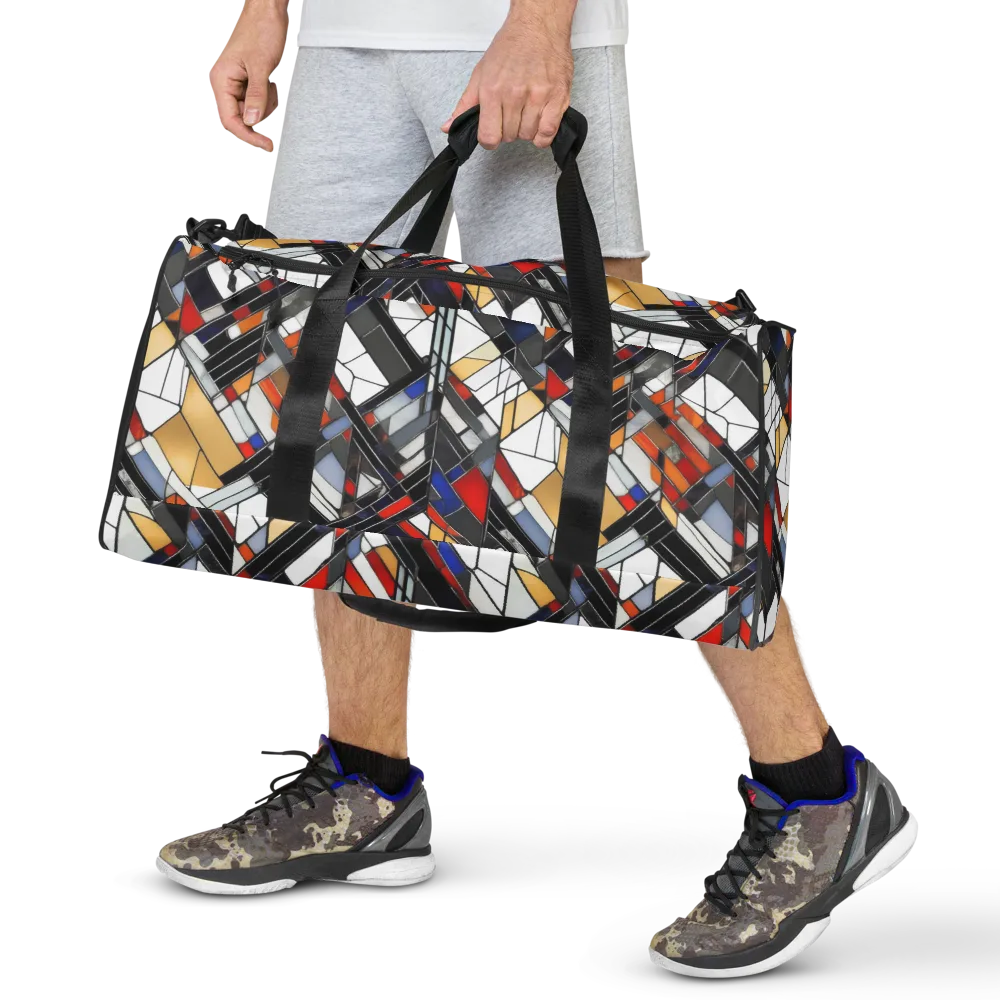 Stained Geometry on Duffle Bag — Front
