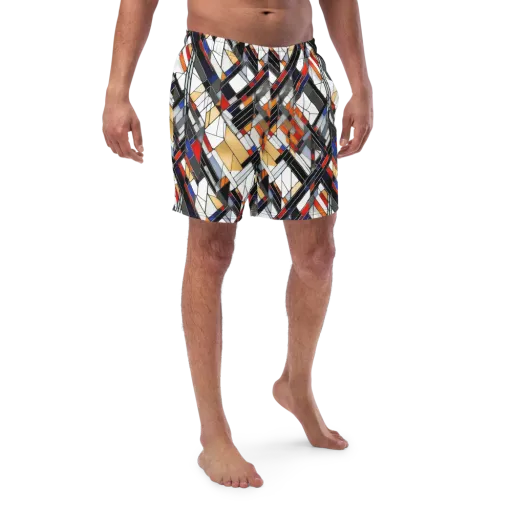 Stained Geometry on a Swim Trunks