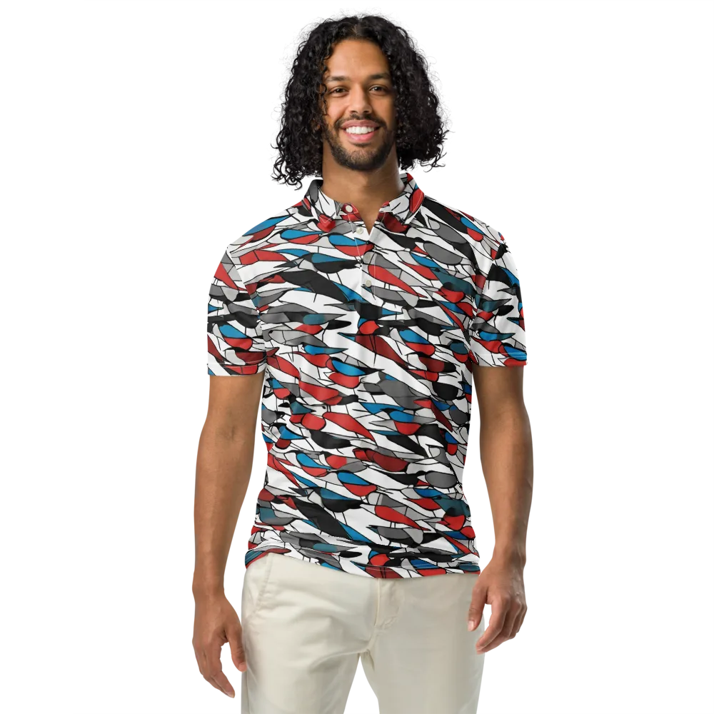Redwing Static on Men's Slim Fit Polo Shirt — Front