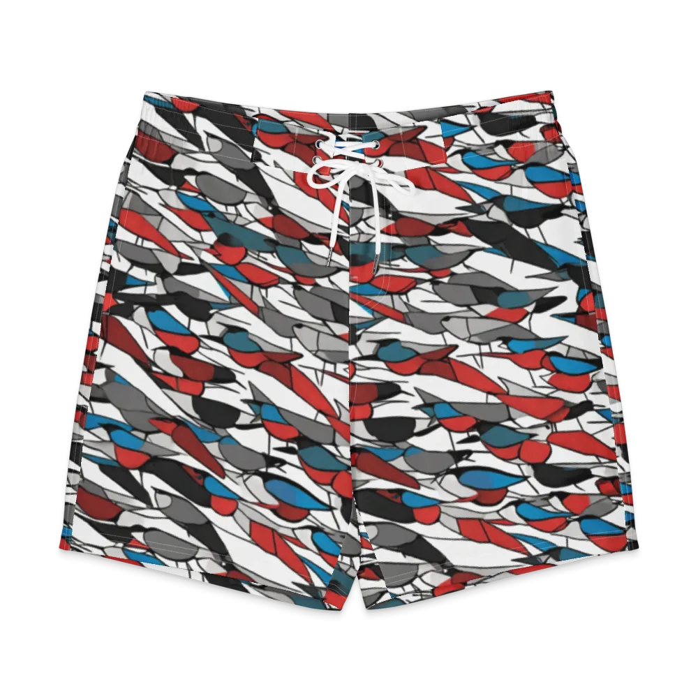 Redwing Static on Men's Board Shorts — Front