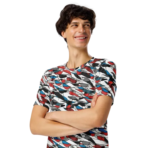 Redwing Static on a Men's Crew Neck T-Shirt