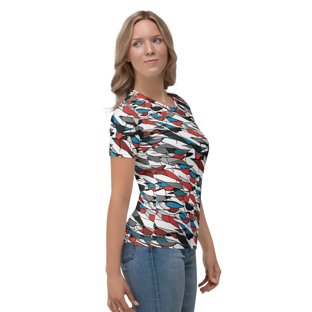 Redwing Static on Women's Crew Neck T-Shirt — Right
