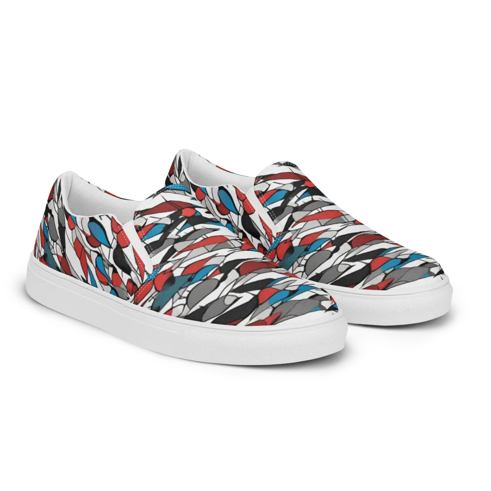 Redwing Static on Men's Slip-On Canvas Shoes — Right Front