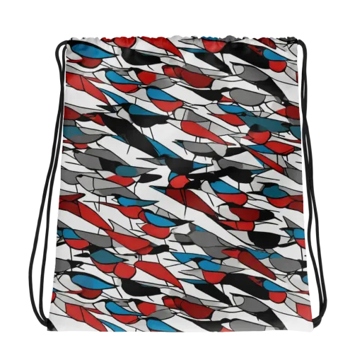 Redwing Static on a Drawstring Bag