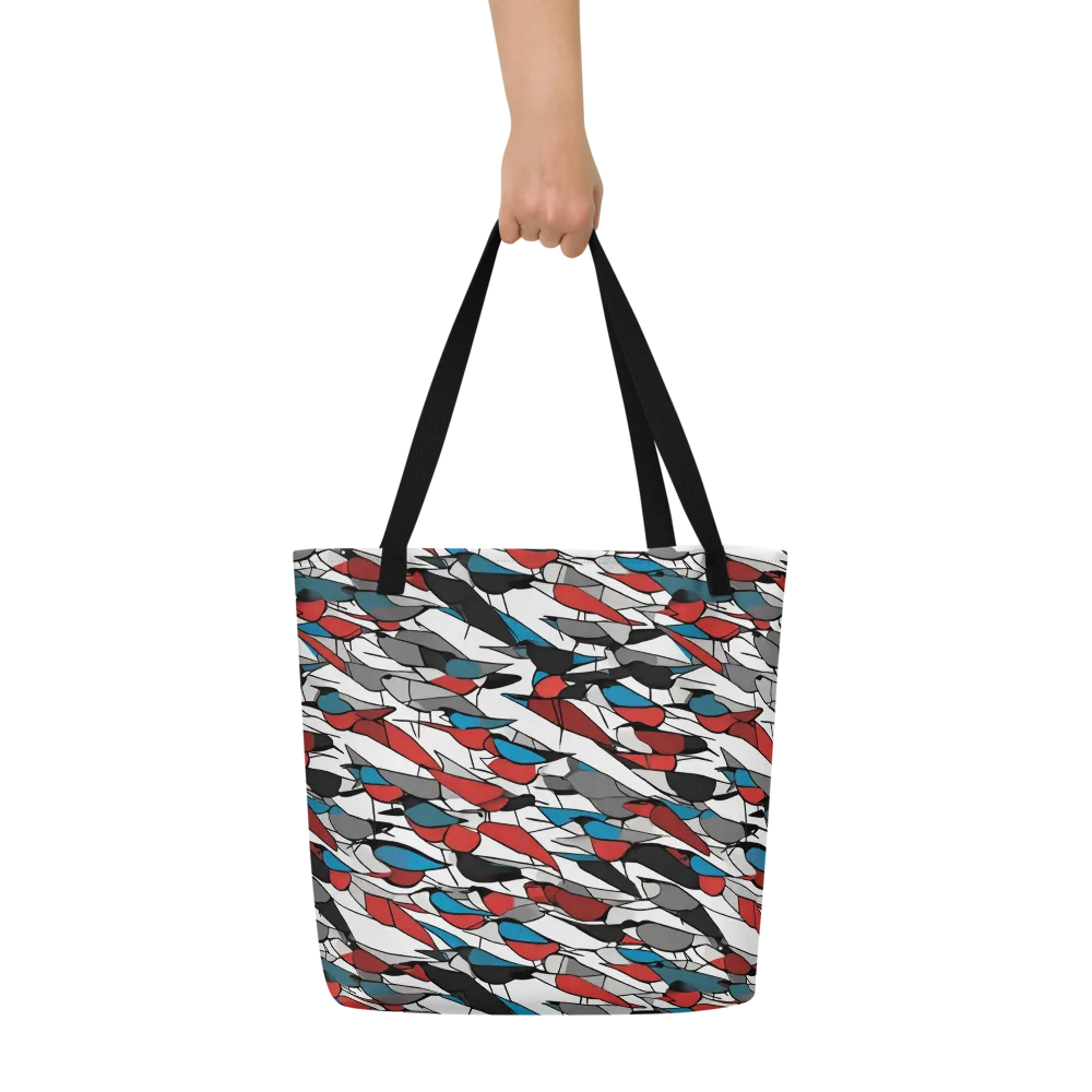 Redwing Static on Large Tote Bag W/ Pocket — Front