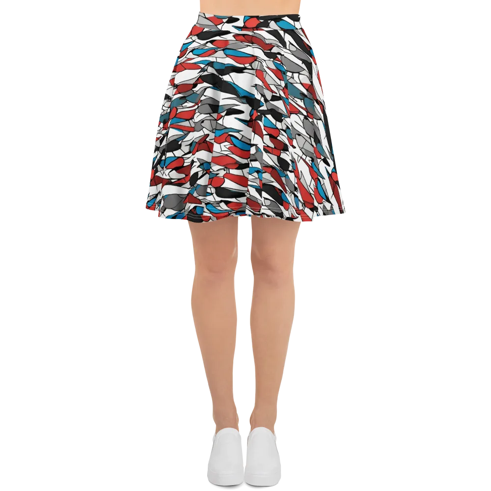 Redwing Static on Skater Skirt — Front