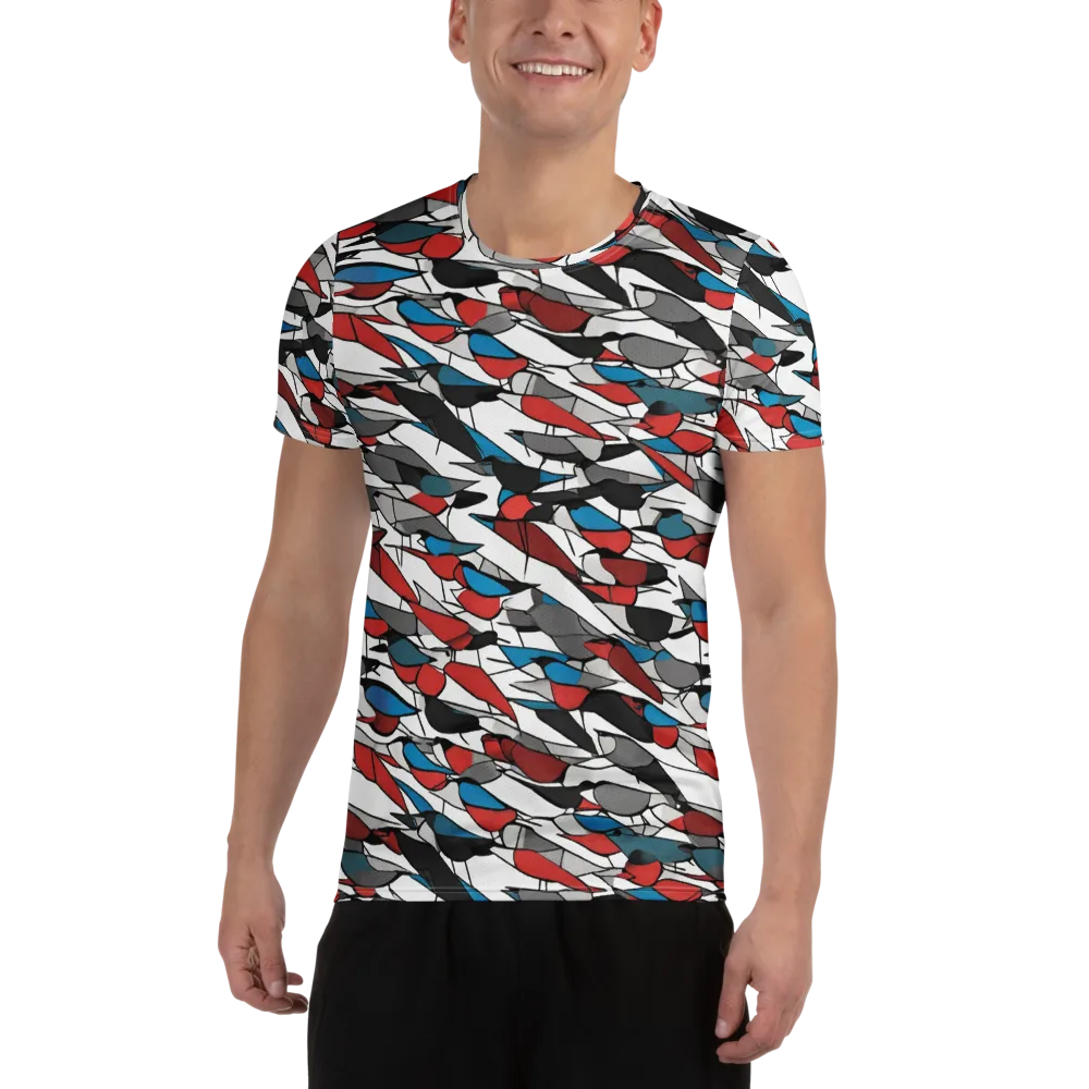 Redwing Static on Men's Athletic T-Shirt — Front