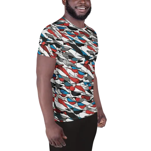 Redwing Static on a Men's Athletic T-Shirt