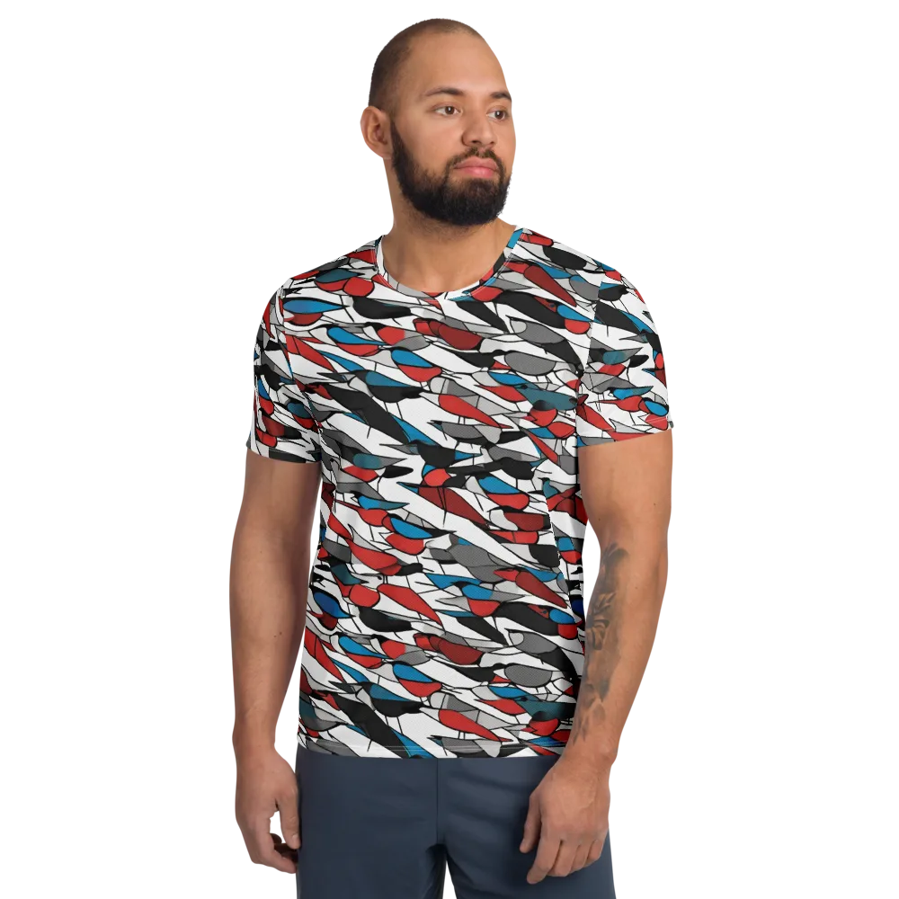 Redwing Static on Men's Athletic T-Shirt — Front