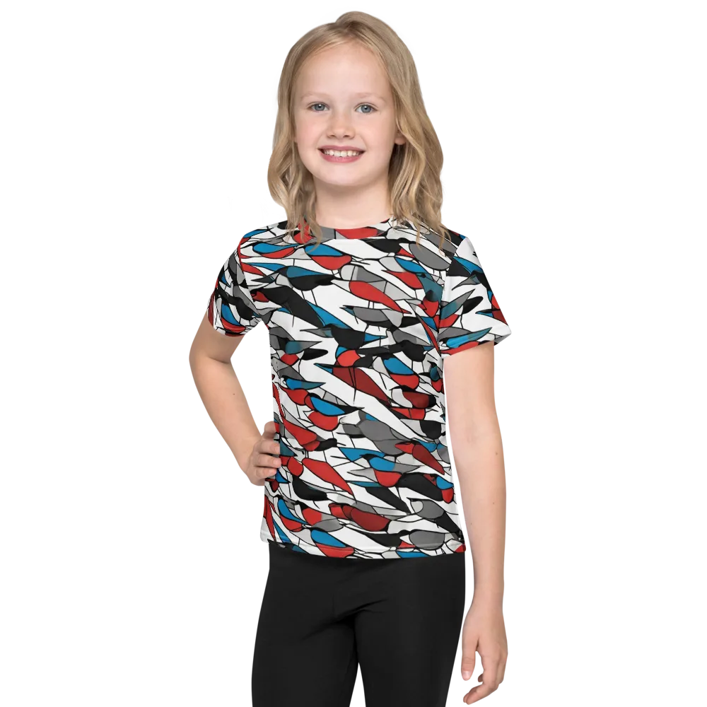 Redwing Static on Kids Crew Neck T-Shirt — Front