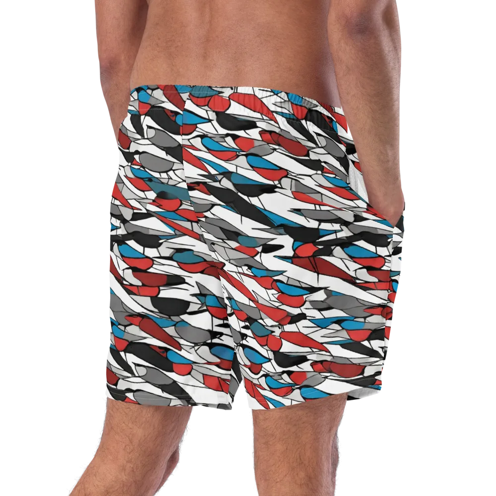 Redwing Static on Swim Trunks — Right Back