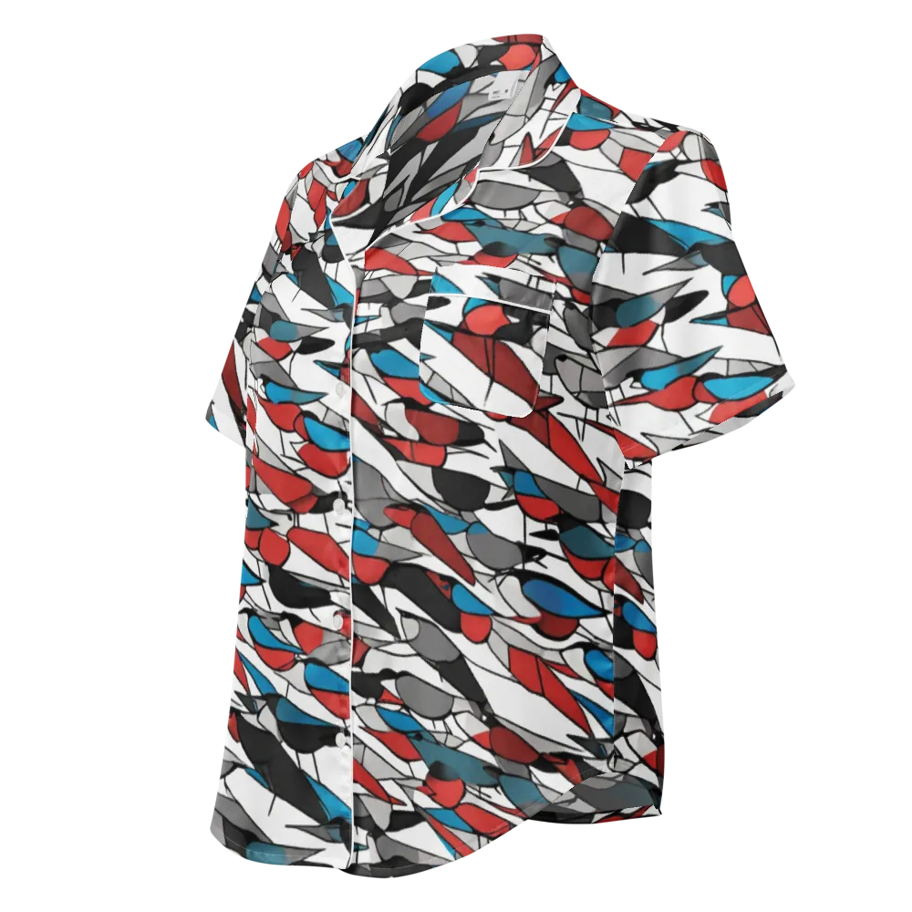 Redwing Static on Women's Short Sleeve Pajama Top — Left Front