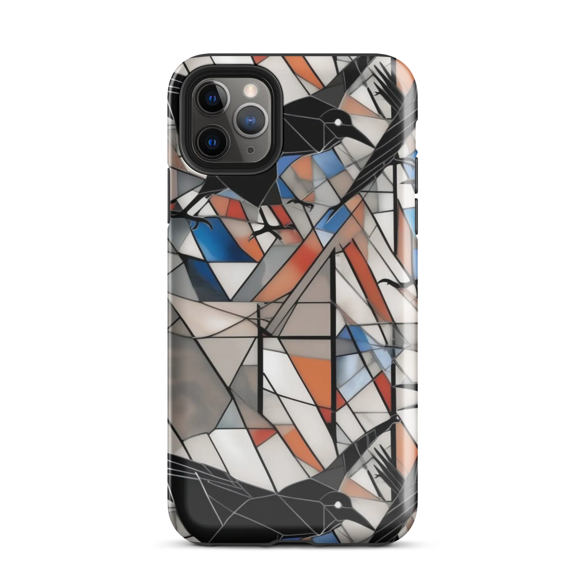Stained Glass Crows on Tough Case for iPhone® — Front