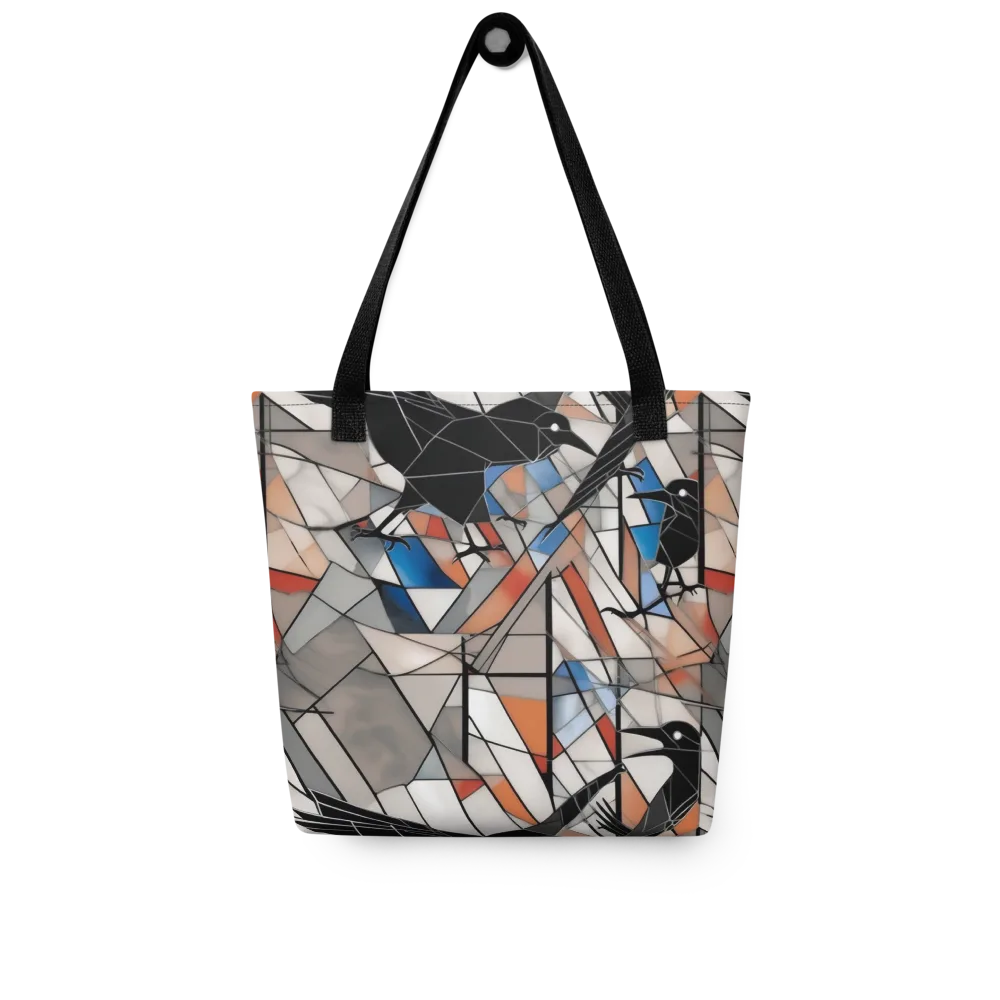 Stained Glass Crows on Tote Bag — Front