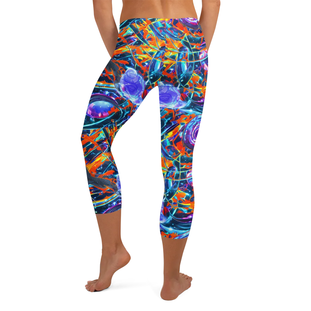 Prismatic Engine on Capri Leggings — Back