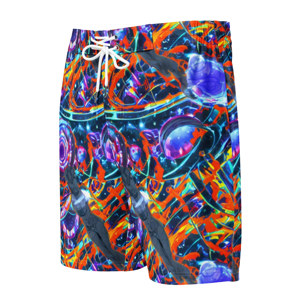 Prismatic Engine on Men's Board Shorts — Front