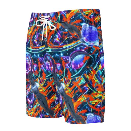 Prismatic Engine on a Men's Board Shorts