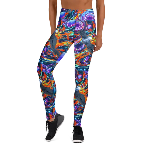 Prismatic Engine on a Yoga Leggings