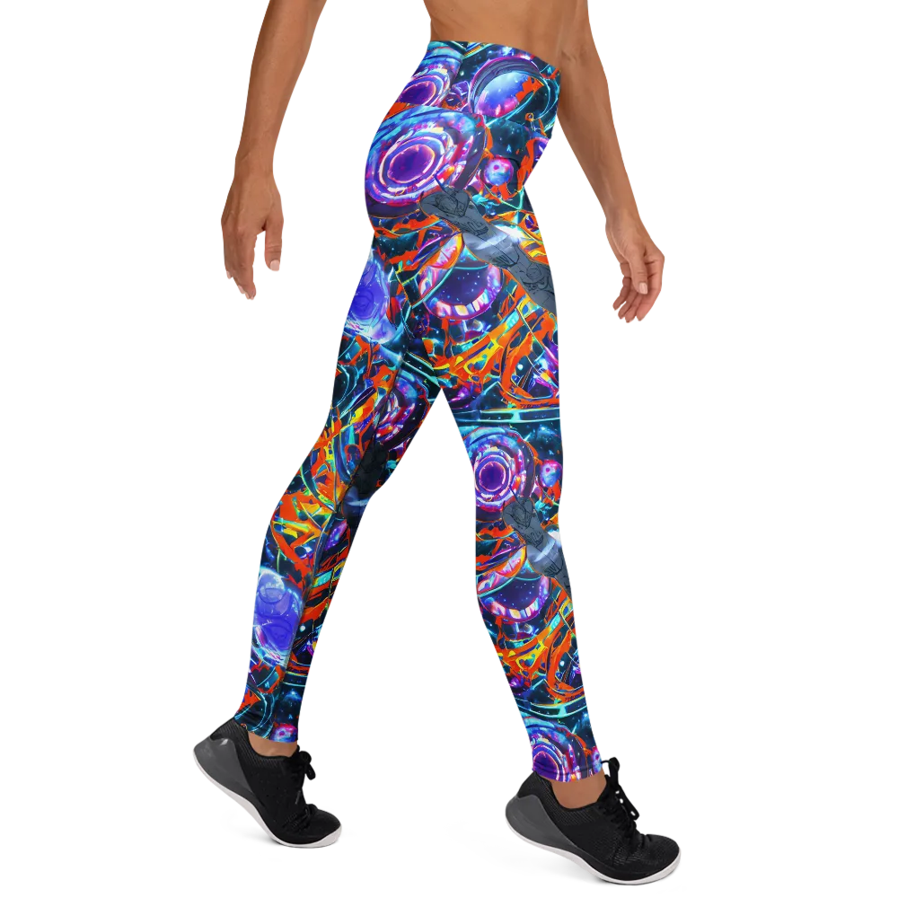 Prismatic Engine on Yoga Leggings — Right