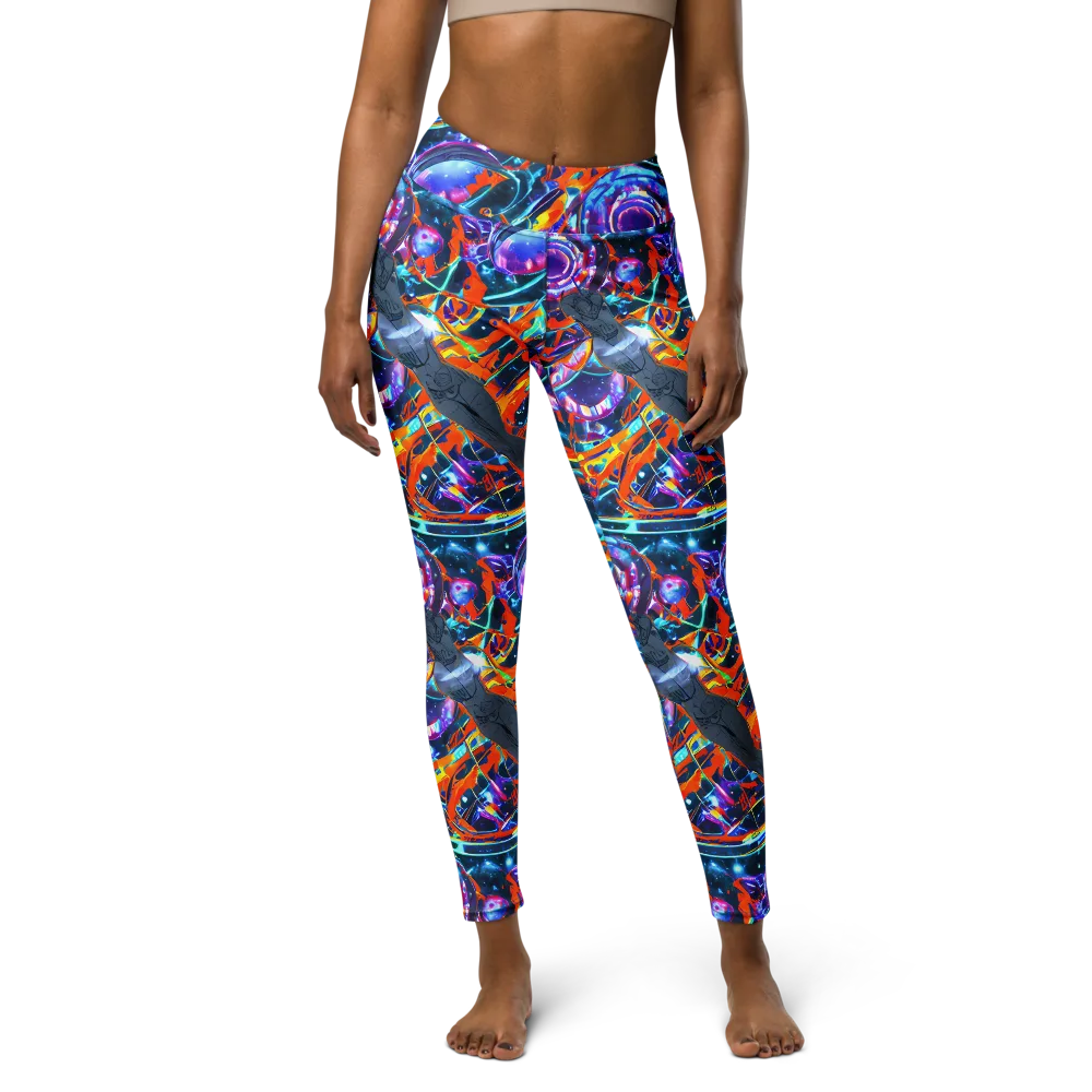 Prismatic Engine on Yoga Leggings — Front